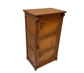 Arts & Crafts Art Nouveau One-Door Cabinet, 1900s